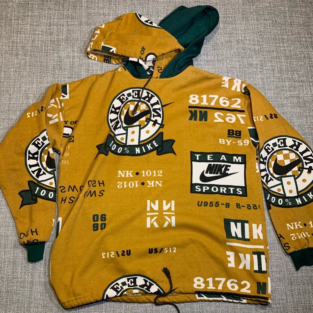 Ultra Rare Vintage Nike Double Hoodie